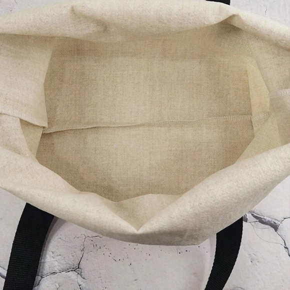 New Puppy & Floral Tote Bag - Picture 4 of 6